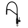 Змішувач для кухні Koer KI-70026-05 з чорним силіконовим виливом (KR5210)