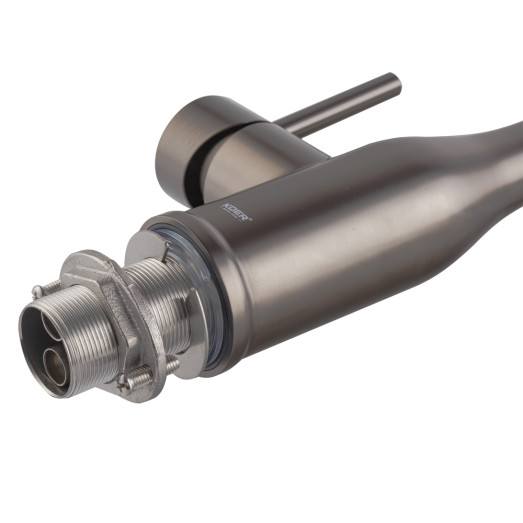 Змішувач для кухні Koer KI-70026-07 з чорним силіконовим виливом (KR5211)