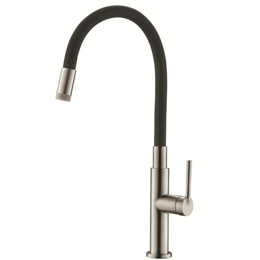 Змішувач для кухні Koer KI-70032-02 з нержавіючої сталі SUS304 з силіконовим виливом (KR5548)