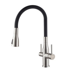 Змішувач для кухні Koer KI-72024-02 з виходом для питної води (KR5011)