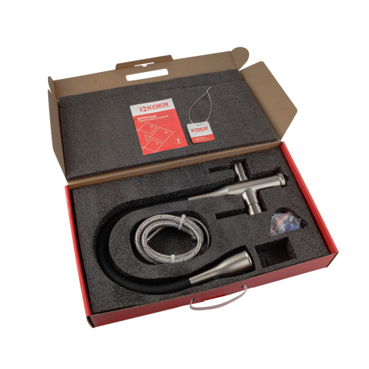 Змішувач для кухні Koer KI-72024-02 з виходом для питної води (KR5011)