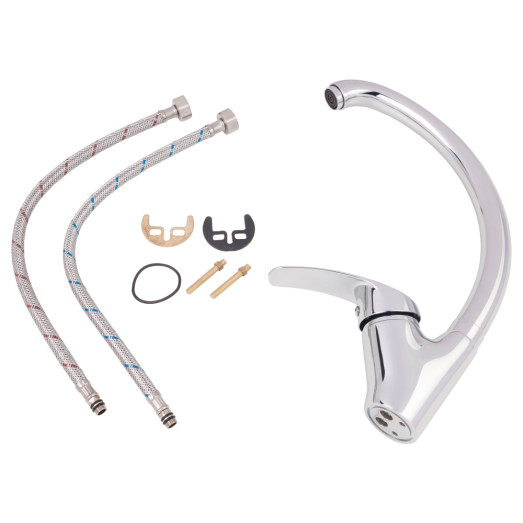 Змішувач для кухні Lidz Mars 007 (k35) LDMAR007CRM34856 Chrome