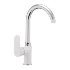 Змішувач для кухні MIXXUS COLORADO 014 NUT WHITE (Колір білий, хром) (MI1641)