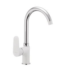 Змішувач для кухні MIXXUS COLORADO 014 NUT WHITE (Колір білий, хром) (MI1641)