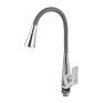 Смеситель для кухни MIXXUS ETNA 014-T NUT REFL.GREY (Цвет хром, силиконовый излив серый) (MI8420)