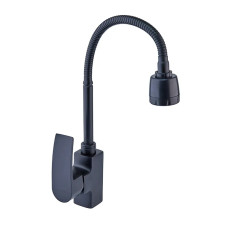 Змішувач для кухні MIXXUS MAGNUM 011 NUT BLACK REFL. з гнучким виливом (Колір чорний) (MI6200)