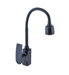 Змішувач для кухні MIXXUS MAGNUM 011 NUT BLACK REFL. з гнучким виливом (Колір чорний) (MI6200)