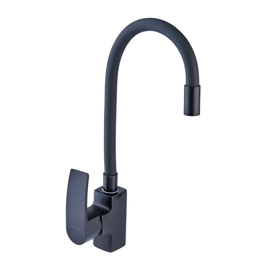 Змішувач для кухні MIXXUS MAGNUM 011 NUT BLACK REFL.BLACK з гнучким виливом (Колір чорний) (MI6199)
