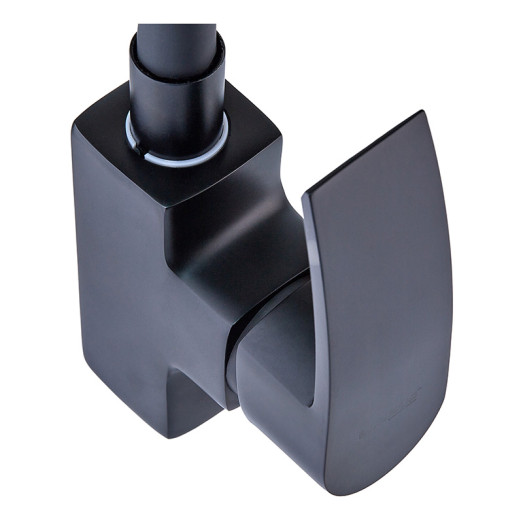 Змішувач для кухні MIXXUS MAGNUM 011 NUT BLACK REFL.BLACK з гнучким виливом (Колір чорний) (MI6199)