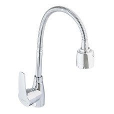 Змішувач для кухні MIXXUS PAMELA 014 NUT REFLECTOR з гнучким виливом (Колір хром) (MI6265)