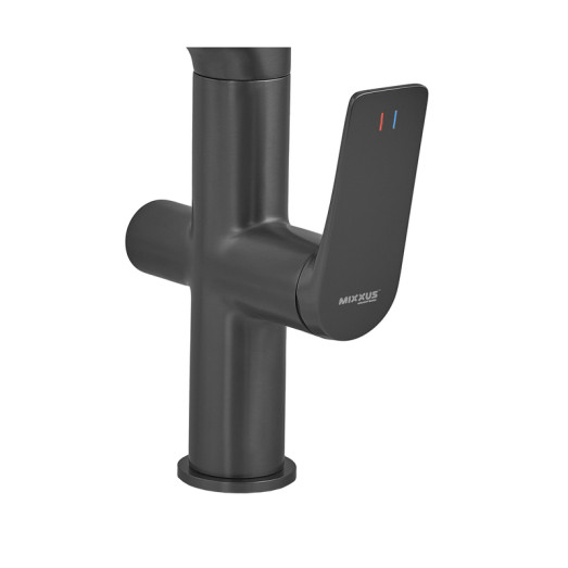 Смеситель для кухни MIXXUS PREMIUM DERBY 021 NUT BLACK REFL.BLACK с выходом для питьевой воды (MI6606)