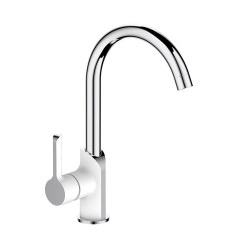 Змішувач для кухні MIXXUS PREMIUM EDEM 017 WHITE (Колір білий, хром) (MI5844)