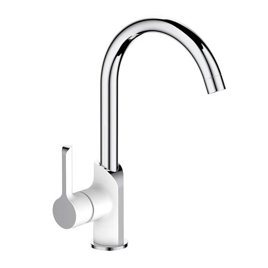 Змішувач для кухні MIXXUS PREMIUM EDEM 017 WHITE (Колір білий, хром) (MI5844)