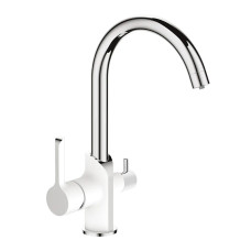 Змішувач для кухні MIXXUS PREMIUM EDEM 021 WHITE з виходом для питної води (Колір білий, хром) (MI5924)