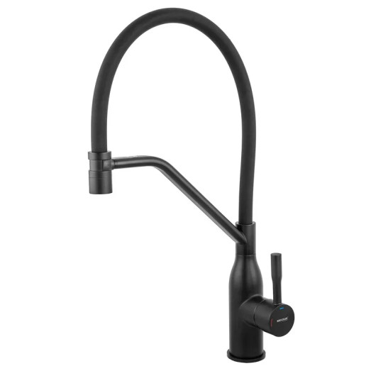 Змішувач для кухні MIXXUS PREMIUM GRAVITY 017 NUT BLACK REFL.BLACK (Колір чорний) (MI8408)