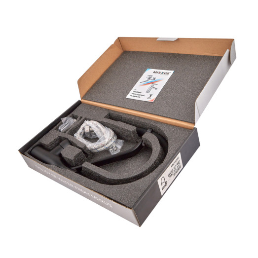 Змішувач для кухні MIXXUS PREMIUM GRAVITY 017 NUT BLACK REFL.BLACK (Колір чорний) (MI8408)
