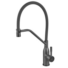 Змішувач для кухні MIXXUS PREMIUM GRAVITY 017 NUT GRAPHITE REFL.GRAY (Колір графіт, вилив сірий) (MI8409)
