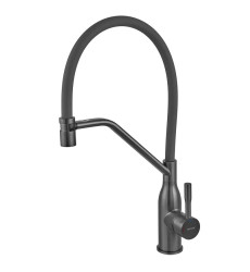 Змішувач для кухні MIXXUS PREMIUM GRAVITY 017 NUT GRAPHITE REFL.GRAY (Колір графіт, вилив сірий) (MI8409)