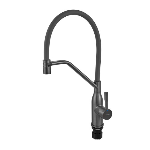 Змішувач для кухні MIXXUS PREMIUM GRAVITY 017 NUT GRAPHITE REFL.GRAY (Колір графіт, вилив сірий) (MI8409)