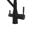 Смеситель для кухни MIXXUS PREMIUM GRAVITY 021 BLACK REFL.BLACK с выходом для питьевой воды (MI6978)
