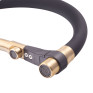 Смеситель для кухни MIXXUS PREMIUM GRAVITY 021 BRUSHED GOLD REFL.BLACK с гибким изливом (MI6981)