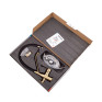 Смеситель для кухни MIXXUS PREMIUM GRAVITY 021 BRUSHED GOLD REFL.BLACK с гибким изливом (MI6981)