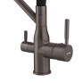Смеситель для кухни MIXXUS PREMIUM GRAVITY 021 GRAPHITE REFL.BLACK с выходом для питьевой воды (MI6979)