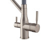 Смеситель для кухни MIXXUS PREMIUM GRAVITY 021 SS COLOR REFL.GREY с выходом для питьевой воды (MI6980)
