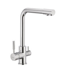Змішувач для кухні MIXXUS PREMIUM HANS 021 з виходом для питної води (Колір хром) (MI1666)