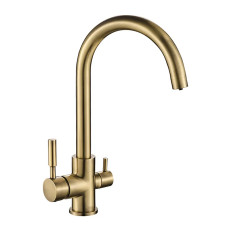 Змішувач для кухні MIXXUS PREMIUM MAFIN 021 BRONZE з виходом для питної води (Колір бронза) (MI5932)