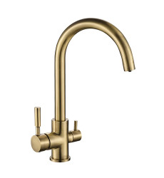 Змішувач для кухні MIXXUS PREMIUM MAFIN 021 BRONZE з виходом для питної води (Колір бронза) (MI5932)