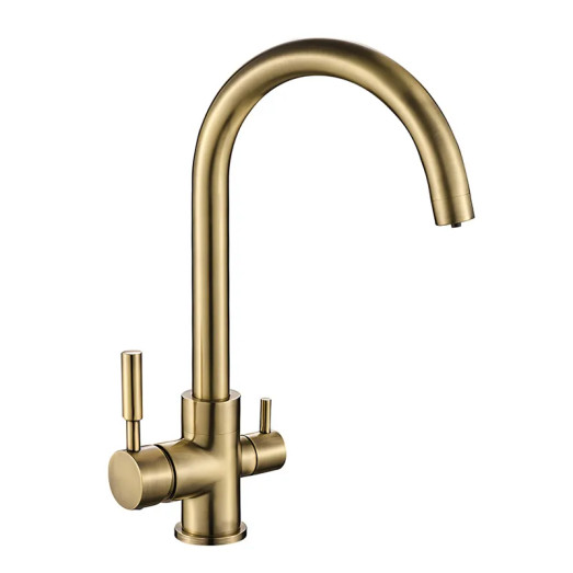 Змішувач для кухні MIXXUS PREMIUM MAFIN 021 BRONZE з виходом для питної води (Колір бронза) (MI5932)