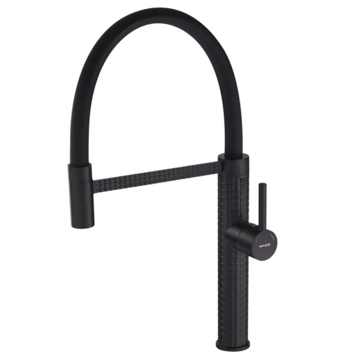 Смеситель для кухни MIXXUS PREMIUM OLIWER 017 BLACK REFL.BLACK (Цвет черный) (MI6966)