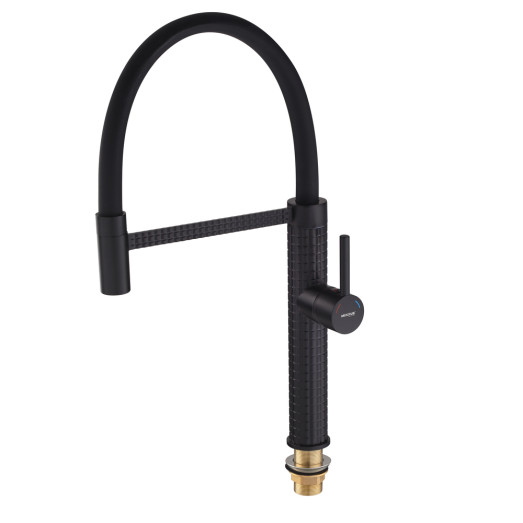 Смеситель для кухни MIXXUS PREMIUM OLIWER 017 BLACK REFL.BLACK (Цвет черный) (MI6966)