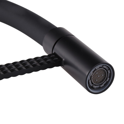 Смеситель для кухни MIXXUS PREMIUM OLIWER 017 BLACK REFL.BLACK (Цвет черный) (MI6966)