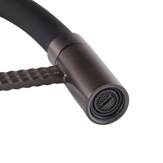 Змішувач для кухні MIXXUS PREMIUM OLIWER 017 GRAPHITE REFL.BLACK (Колір графіт, вилив чорний) (MI6967)