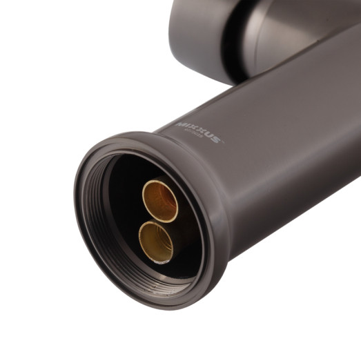 Змішувач для кухні MIXXUS PREMIUM PULL 017 GRAPHITE REFL.BLACK (колір графіт, вилив чорний) (MI8278)