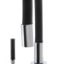 Змішувач для кухні MIXXUS PREMIUM RIO 011 REFL.BLACK з гнучким виливом (Колір хром, вилив чорний) (MI5815)