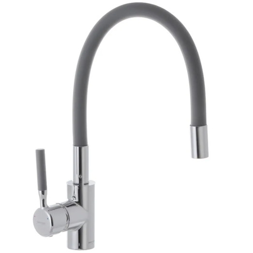 Смеситель для кухни MIXXUS PREMIUM RIO 011 REFL.GRAY с гибким изливом (MI5816)