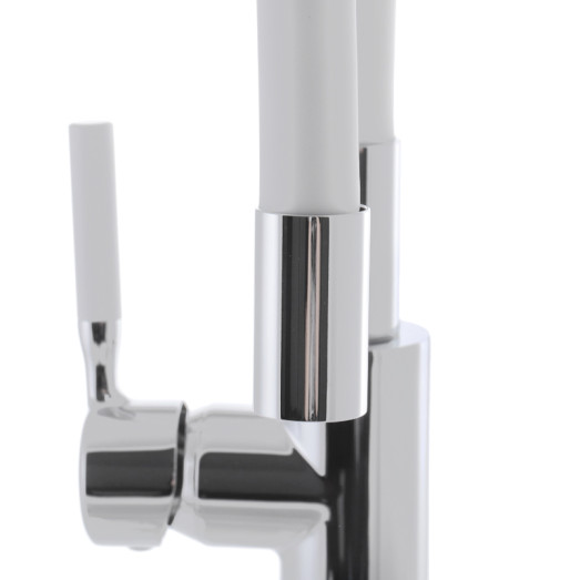 Смеситель для кухни MIXXUS PREMIUM RIO 011 REFL.WHITE с гибким изливом (MI5814)