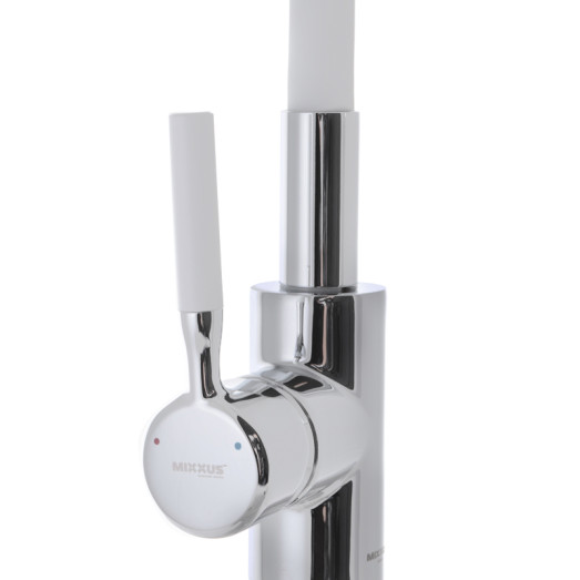 Смеситель для кухни MIXXUS PREMIUM RIO 011 REFL.WHITE с гибким изливом (MI5814)
