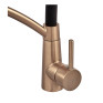 Змішувач для кухні MIXXUS PREMIUM ROSSI 017 BRUSHED GOLD REFL.BLACK (Колір матове золото) (MP6723)