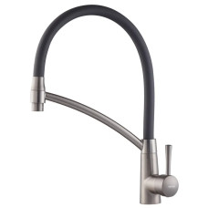 Смеситель для кухни MIXXUS PREMIUM ROSSI 017 GRAPHITE REFL.BLACK (Цвет графит, излив черный) (MI6829)