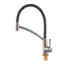 Смеситель для кухни MIXXUS PREMIUM ROSSI 017 GRAPHITE REFL.BLACK (Цвет графит, излив черный) (MI6829)
