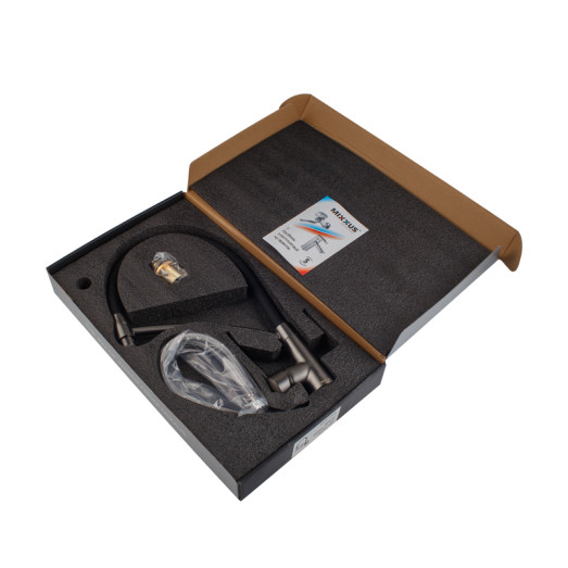 Смеситель для кухни MIXXUS PREMIUM ROSSI 017 GRAPHITE REFL.BLACK (Цвет графит, излив черный) (MI6829)