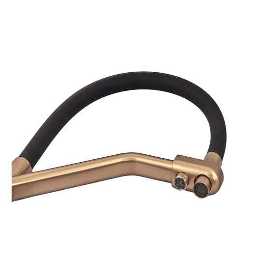 Змішувач для кухні MIXXUS PREMIUM SENNA 021 BRUSHED GOLD REFL.BLACK з виходом для питної води (MP6722)