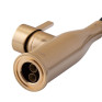 Змішувач для кухні MIXXUS PREMIUM SUMMER 017 BRUSHED GOLD REFL.BLACK з гнучким виливом (MI6964)
