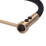 Змішувач для кухні MIXXUS PREMIUM SUMMER 017 BRUSHED GOLD REFL.BLACK з гнучким виливом (MI6964)