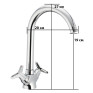 Змішувач для кухні MIXXUS PREMIUM VESTA 275 NUT (Колір хром) (MI0612)