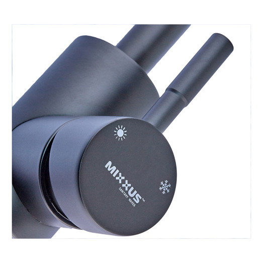 Змішувач для кухні MIXXUS SOK-011 BLACK REFLECTOR з нержавіючої сталі SUS304 з гнучким виливом (MI6016)